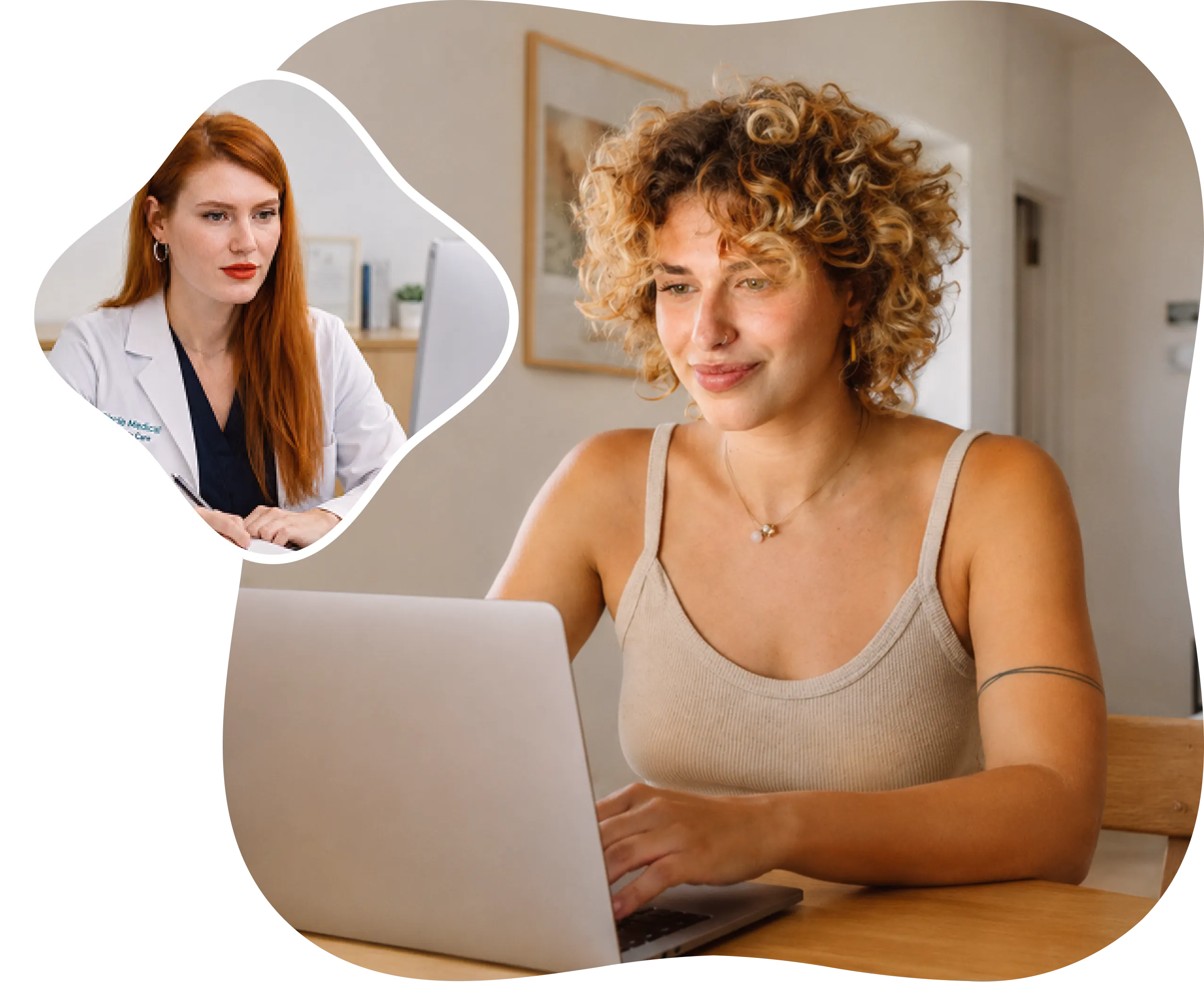 A patient meeting with a Circle Medical provider about anemia care