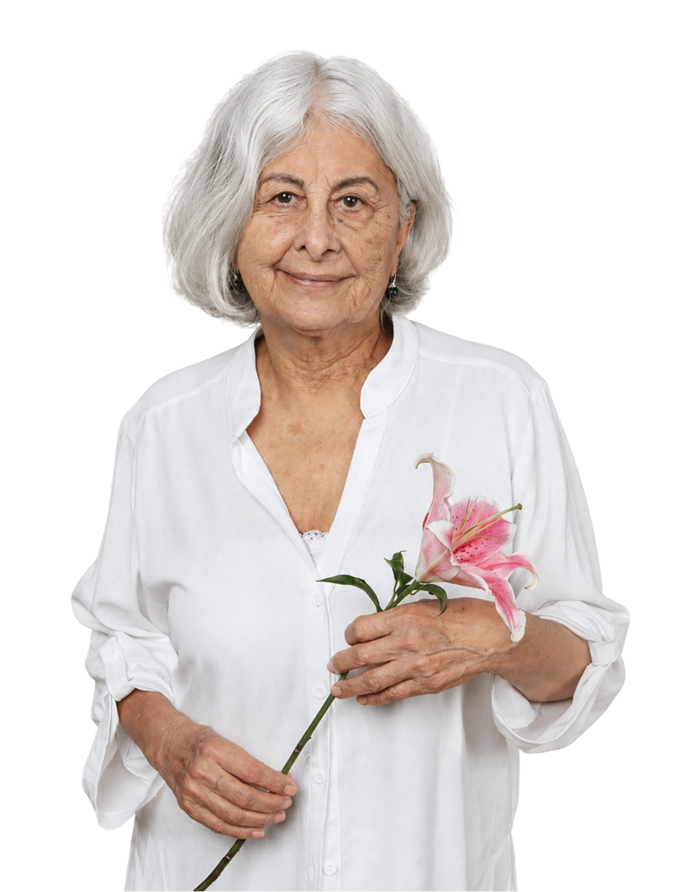A patient feeling confident about managing her blood pressure