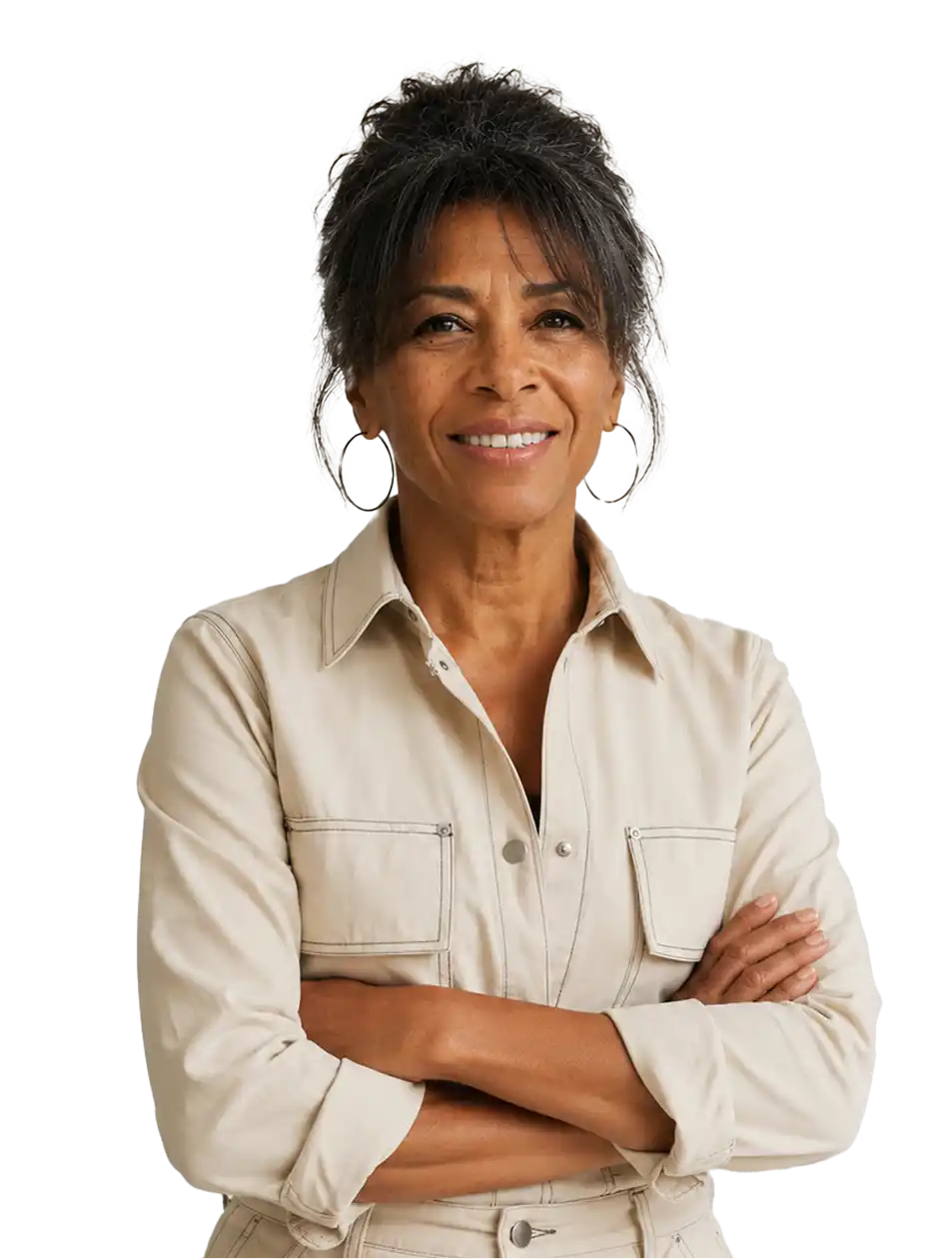 A patient feeling like herself again after starting menopause hormone therapy